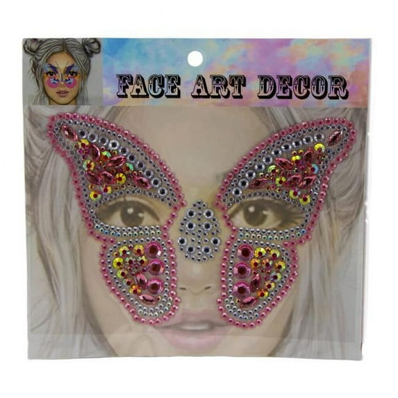 Western Mania 1135 Eye Gems, Multi Color Butterfly