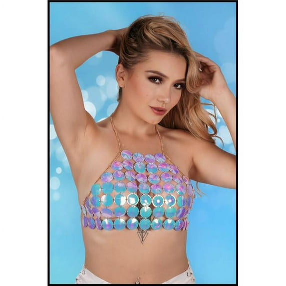 Western Mania 14630 Rave Halter Top, Multi Color
