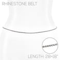 thumbnail image 1 of Western Mania BL70-S 28 Plus 18 in. 1 Row Rhinestone Belt, Silver, 1 of 1