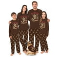 thumbnail image 1 of Western Matching Christmas Pajamas For Family With Santa Horse, Brown Pajama Set, 2 Pieces, 1 of 7