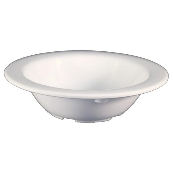 Western Melamine Monkey Bowl US 303 NSF-approved, Break Resistant, 12-pack for Food, White, 4.75" dia