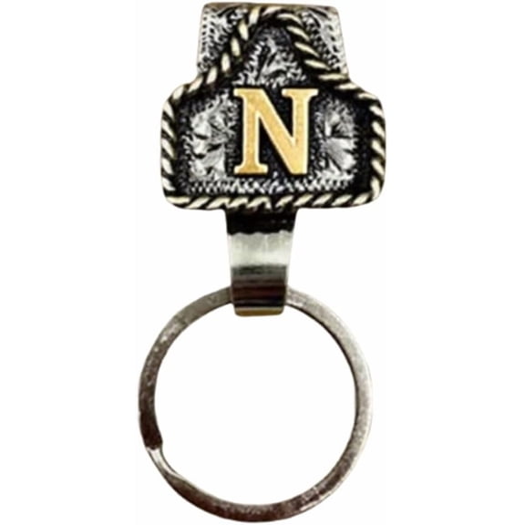 Western Men Key Holder Keychain Quick Detach Design Metal Belt Keyring Clip Fashion Accessory Travel Essential
