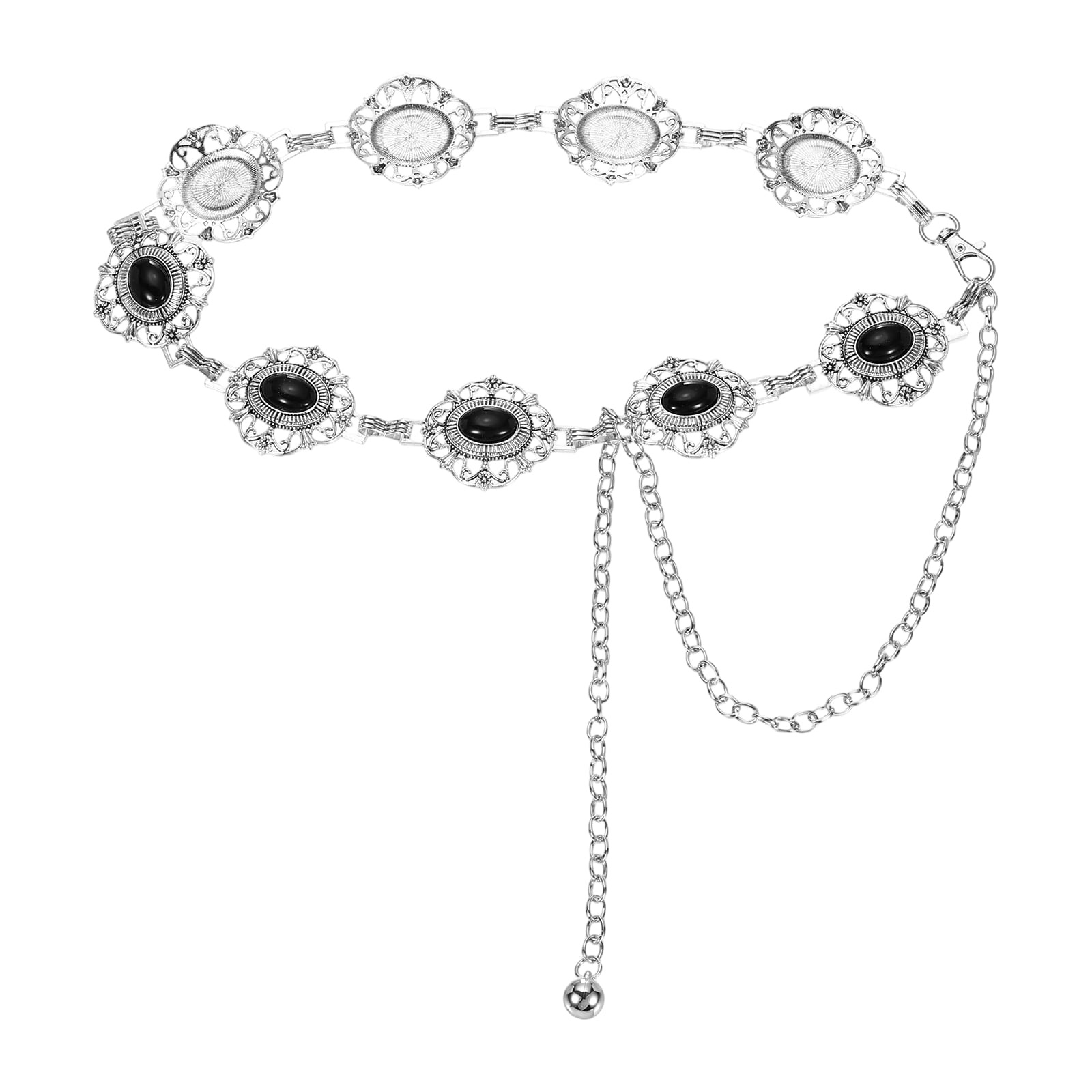 Western Metal Concho Chain Belt, Chain Waist Belts for Women 