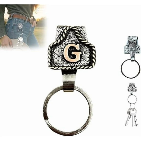 Western Metal Keychain Key Holder For Belt Fast Release Keychain Clip With Personalizing Design For Men Accessories