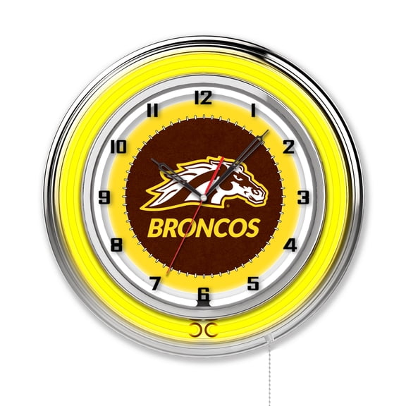 Western Michigan Broncos 19" Neon Wall Clock