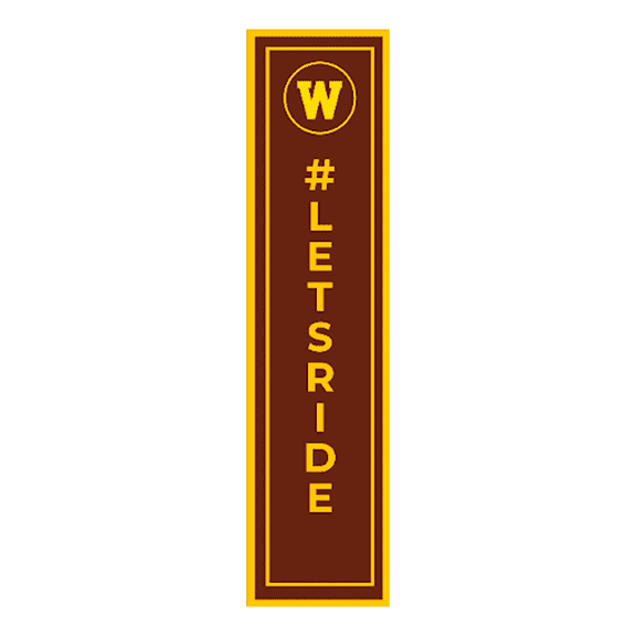 Western Michigan University Framed Canvas Panel "Lets Ride"