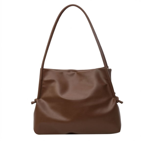 Western Minimalist Women's Bag, Large Capacity Single Shoulder Bag, New Solid Color Vintage Commuting Bag, Elegant Tote Bag