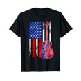 Western Music the American Flag and Steel Guitar TShirt