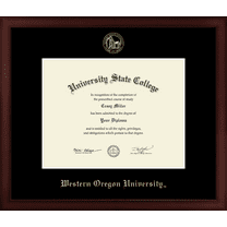 Western Oregon University Diploma Frame, Document Size 11" x 8.5"