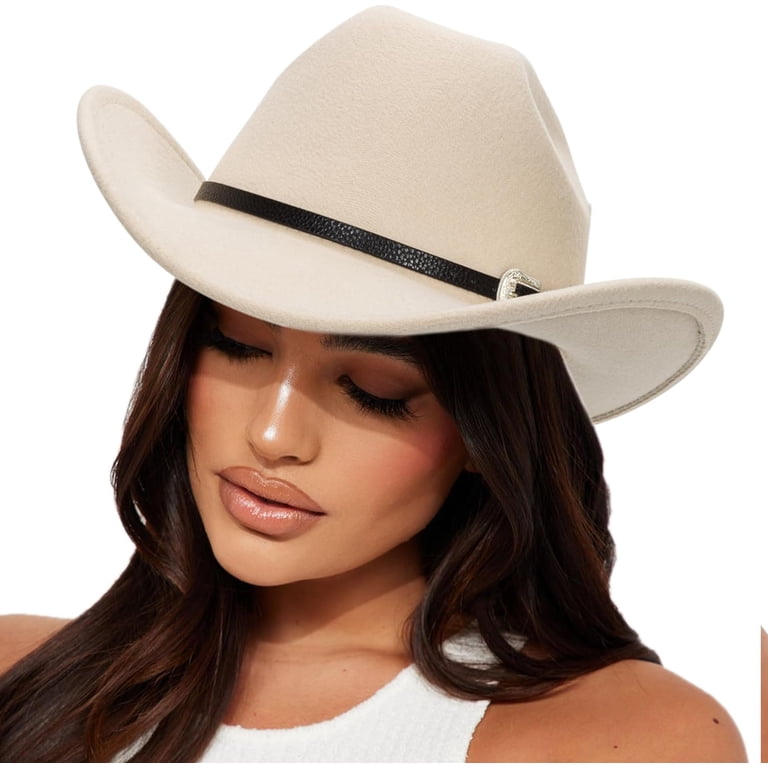 Western Outback Felt Cowboy Hat for Women Cowgirls Fedora  display picture 2