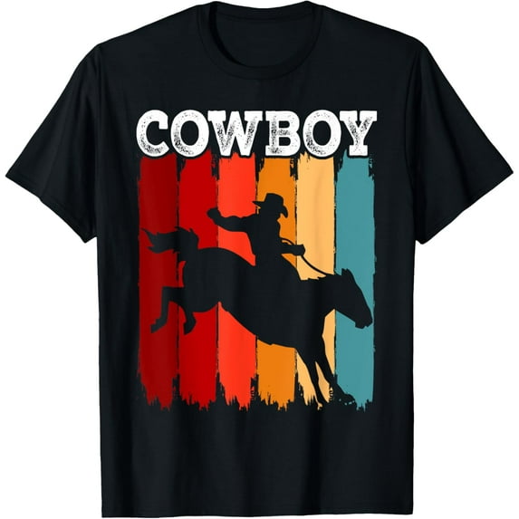 Western Outfits Nashville Men Boys Kids Country Rodeo Cowboy T-Shirt