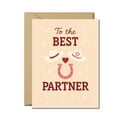 thumbnail image 1 of Western Partner Appreciation Greeting Card – To the Best Partner – Cowboy Love, Anniversary, Friendship Card with Envelope, 1 of 3