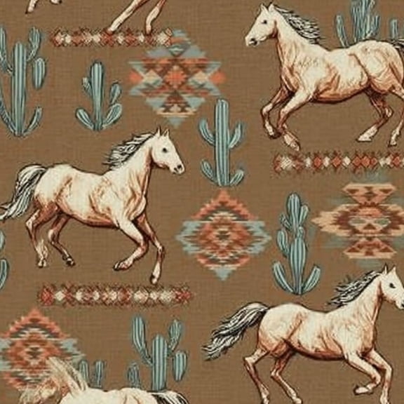 Western Peel and Stick Wallpaper 23.6in x 9.8ft Rustic Western Horses Geometric Accents Contact Paper Vinyl Waterproof Self Adhesive Wall Paper for Bedroom Shelf Cabinet Renter Friendly