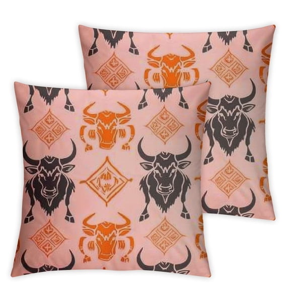 Western Pillow Covers Western Bedroom Decor Western Decor Cow Skull Stuff Country Cowgirl Western Accessories for Women Nurse, Pillow Covers Retro Cow Couch Cushion Sofa Throw Pillow Covers