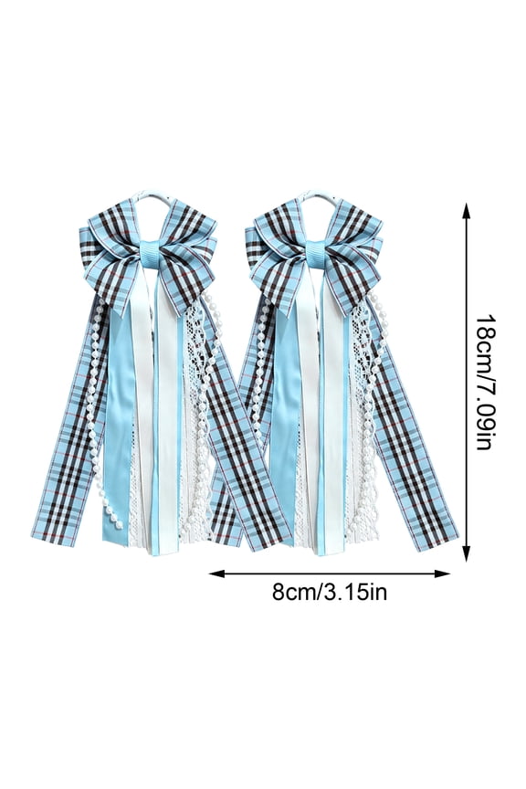Western Pink Boot Ribbon Bows Shoe Decoration - Lace Bowknot Cowboy Boot Charms Ornaments with Faux Pearl Tassel, Pair of Elastic Strap Boot Bow Accessories for Adults Country Rodeo Dance