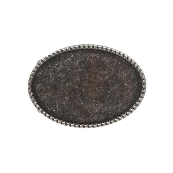 Western Plain Oval Hammered Vintage Belt Buckle