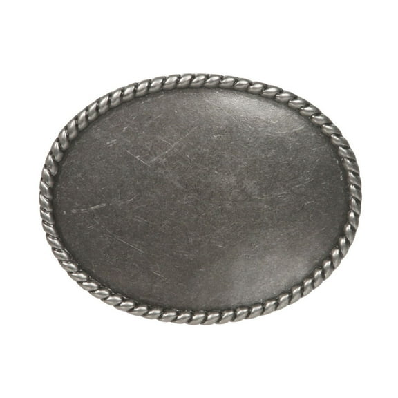 Western Plain Oval Hammered Vintage Belt Buckle