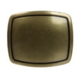 thumbnail image 1 of Western Plain Rectangular Hammered Vintage Belt Buckle, 1 of 2