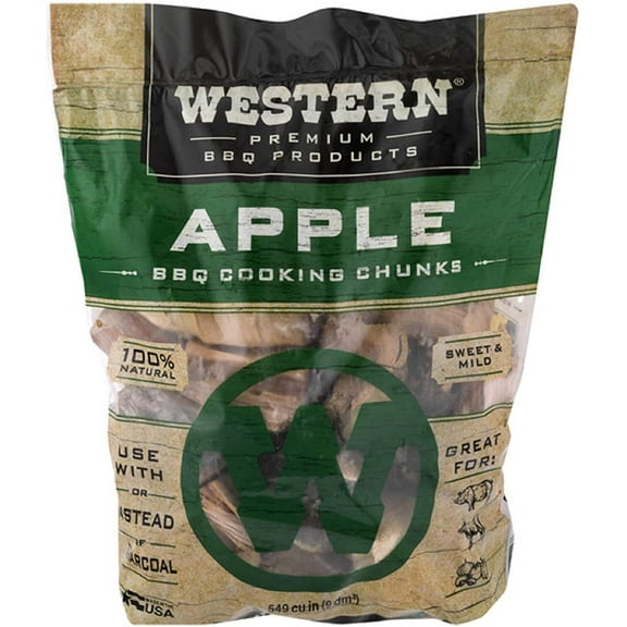 Western Premium BBQ Products Apple BBQ Cooking Chunks, 549 cu in Pack of 1