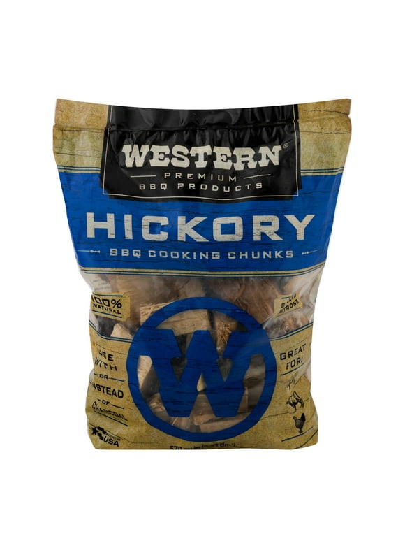 Western Premium BBQ Products Hickory BBQ Cooking Chunks, 570 Cu in