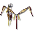 thumbnail image 1 of Western Premium Leather Equestrian Headstall, Breast Collar, Reins & Wither Straps - Hand-Carved Tooled Beaded Design, 1 of 1
