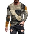 thumbnail image 1 of Western Print Pullover Sweatshirt Crop Sweatshirts for Men Zip up Pullover Sweaters for Men Trendy Mens Hoodies Pullover Geometric Sweater Men Cotton, 1 of 5