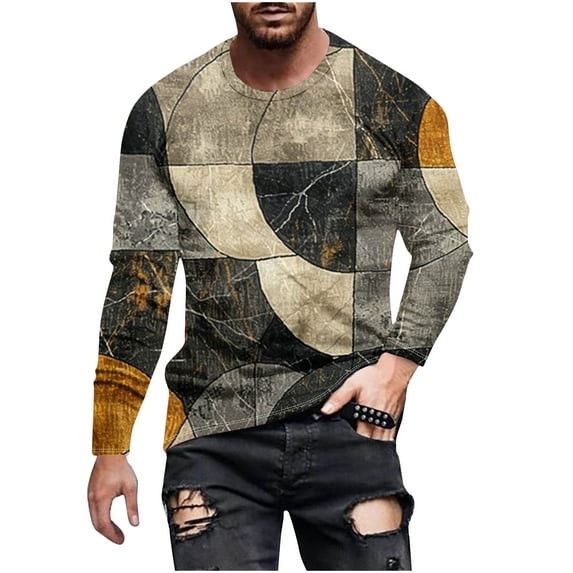 Western Print Pullover Sweatshirt Crop Sweatshirts for Men Zip up Pullover Sweaters for Men Trendy Mens Hoodies Pullover Geometric Sweater Men Cotton