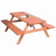 thumbnail image 1 of Western Red Cedar Picnic Table with Attached Benches, 1 of 3