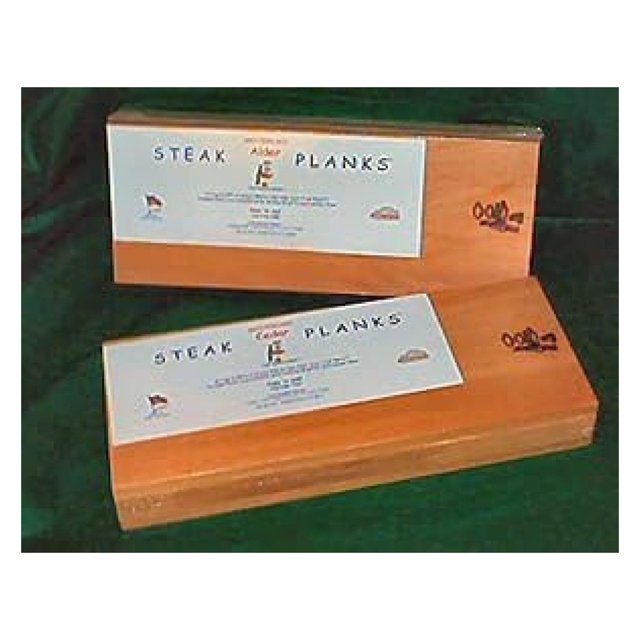 Western Red Cedar Steak Planks 6 x 15 x 1/2 inch thick (Pack of 4