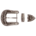 thumbnail image 1 of Western Rhinestone Belt Buckle Set for Replacement or Leather Craft 1-1/2", 1 of 2