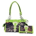 thumbnail image 1 of Western Rhinestone Camouflage Handbag With Matching Wallet In Multi Collections, 1 of 2