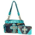 thumbnail image 1 of Western Rhinestone Camouflage Women's Handbag With Matching Wallet In Multi Collections, 1 of 1