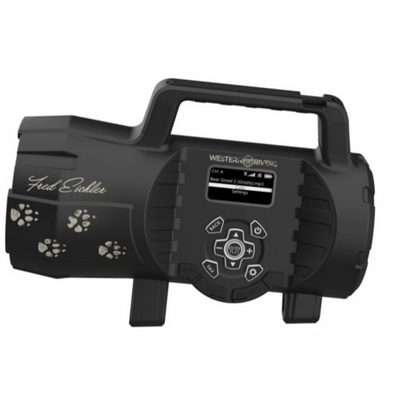 WESTERN RIVERS Fred Eichler Compact Easy-to-Use Electronic Game Call for Hunting with Four-Channel Long-Range Remote, Single Speaker