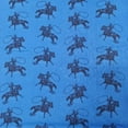 thumbnail image 1 of Western Rodeo Roper Blue Cotton Fabric, 1 of 1