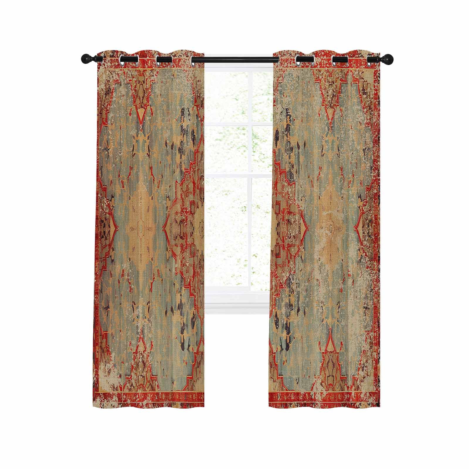 Western Rustic,Blackout Curtains 84 Inches Long for Bedroom,Vintage ...