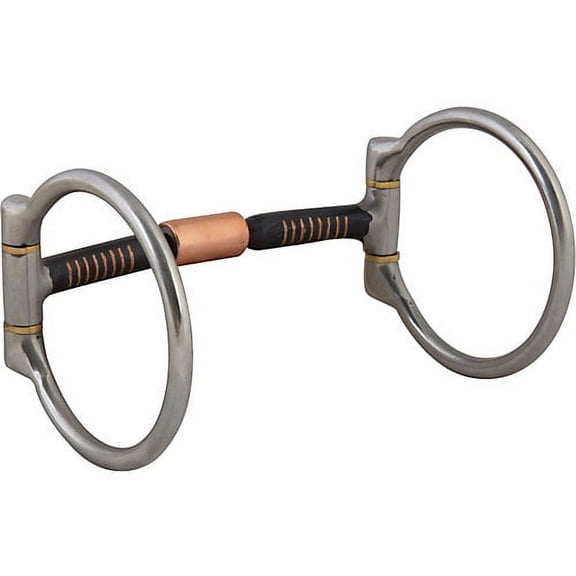 Aime Imports Western SS Mullen Copper Roller D-Ring Bit