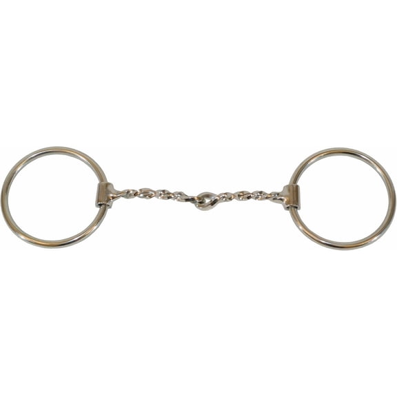 Western SS Twisted Wire Snaffle O-Ring Bit