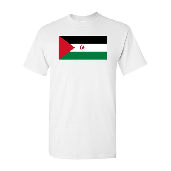 Western Sahara Country Flag Adult DT T-Shirt Tee