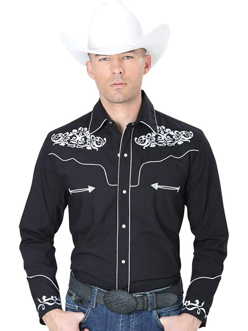 Western Shirt for Men's El General Style Cowboy - Walmart.com