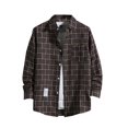 thumbnail image 1 of Men's Button Down Regular Fit Long Sleeve Plaid Flannel Casual Shirts, 1 of 3