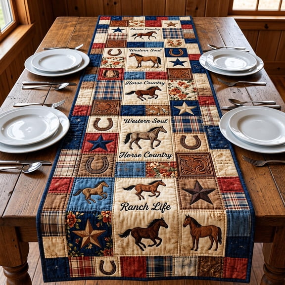 Western Soul Quilted Table Runner
