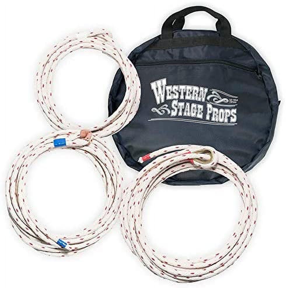 Western Stage Props Deluxe Cowboy Lasso Trick Roping Kit (15' + 20
