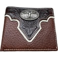 Western Stakes Mens Wallet Floral Longhorn Concho Tooled Cowboy Western ...