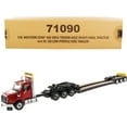 thumbnail image 1 of Western Star 49X SBFA Tridem Axle Heavy-Haul Tractor w/Low-Profile HDG Trailer Red and Black 1/50 Diecast Model Diecast Masters, 1 of 6