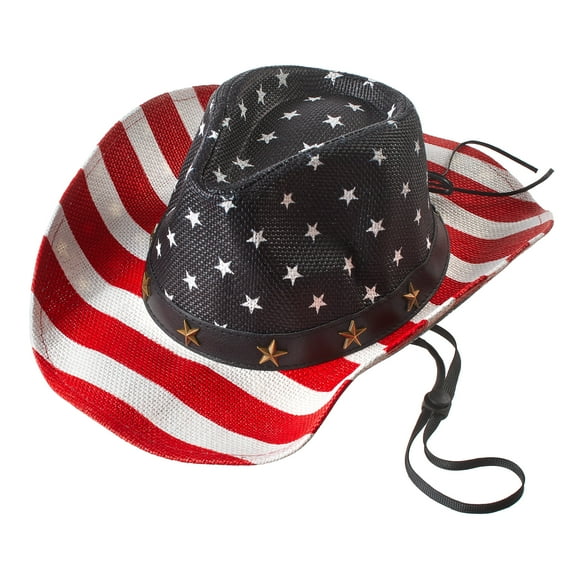 Western Star Pattern Cowboy Hat, Hand Wash Only