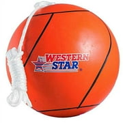 Western Star Red Tether Ball, Ultra-Soft-Touch Tether Ball with Durable Attached Rope, Classic Family Game for Kids