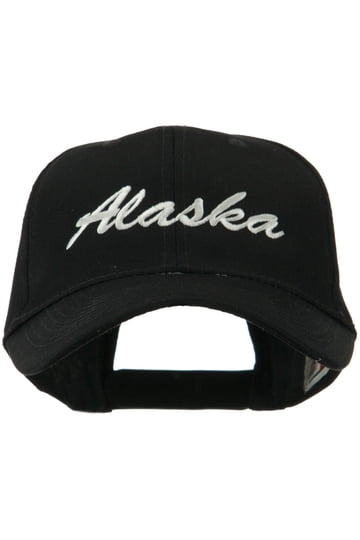 Alaska Embroidered Strapback 100% Cotton Hat Cap OSFM ALASKA Strapback Adjustable Cap Great Design Beige Blue  main image 4