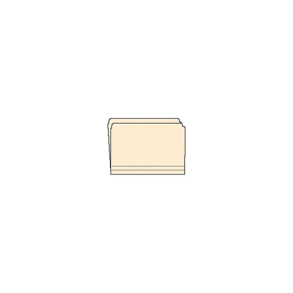 Western States Envelope Co 52326 Top Tab File Folder, Straight Tabs, Letter Size, 0.75" Expansion, Manila, 50/box