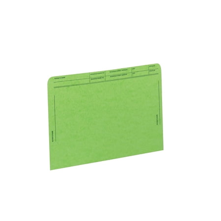 Western States Envelope Co 59547GN Patient File Pocket, Letter Size, Green, 50/box