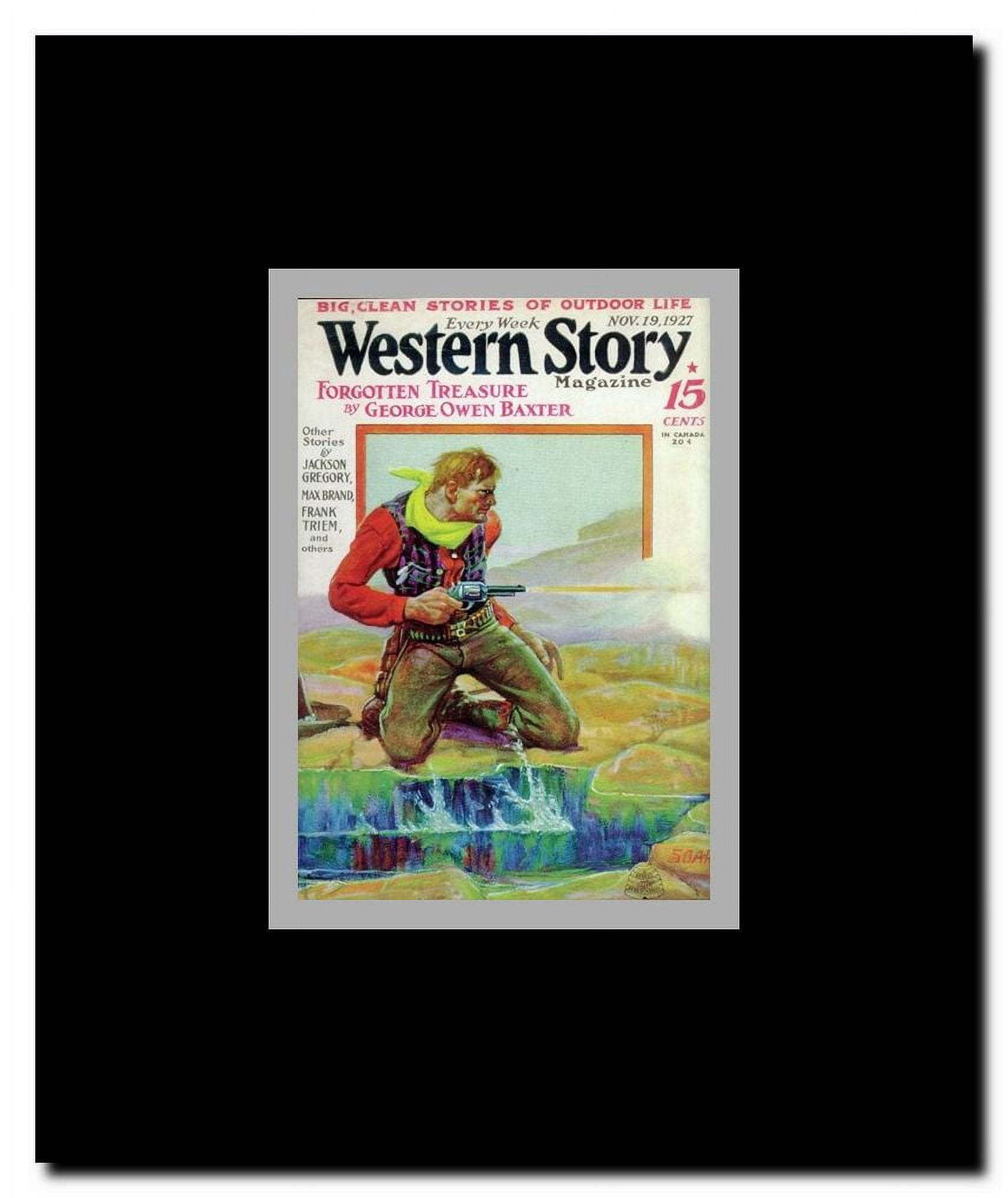 Western Story Magazine (Pulp) Framed Movie Poster